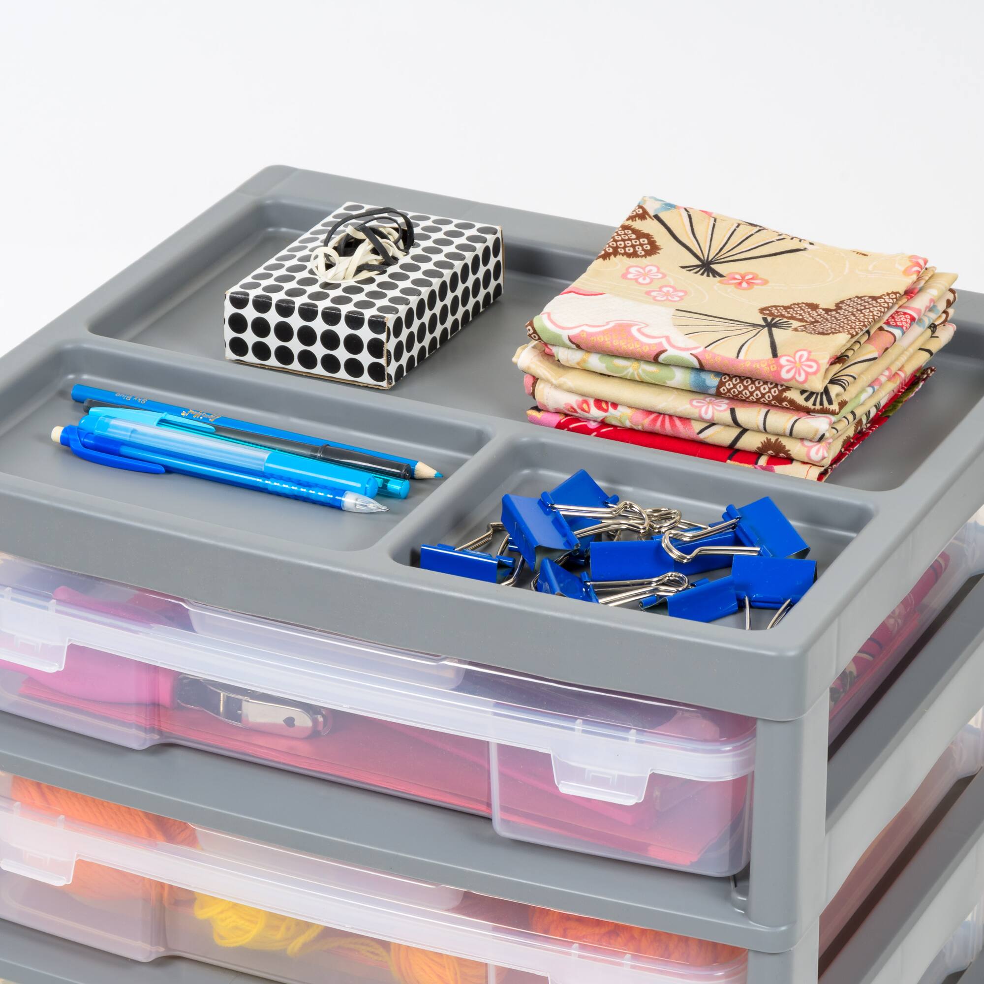IRIS Gray 5-Case Scrapbook Cart